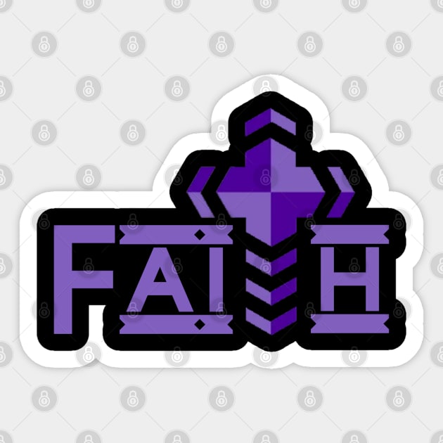 Christian Faith Jesus Cross Sticker by Christian Faith